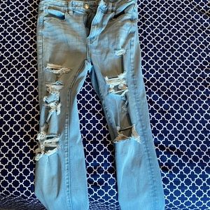 American eagle light wash jeans